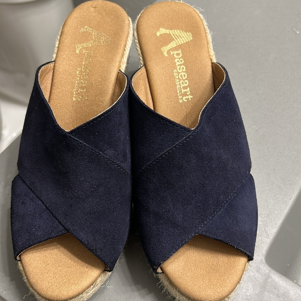Paseart Navy Blue Espadrilles Size 36 (USA 6) - Picture 2 of 6